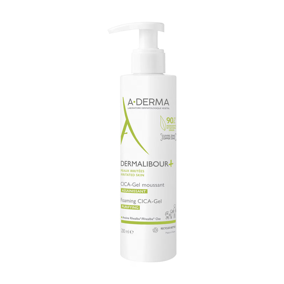A-Derma, Dermalibour+Cica, Καθαριστικό, Αφρός Καθαρισμού, 200 ml