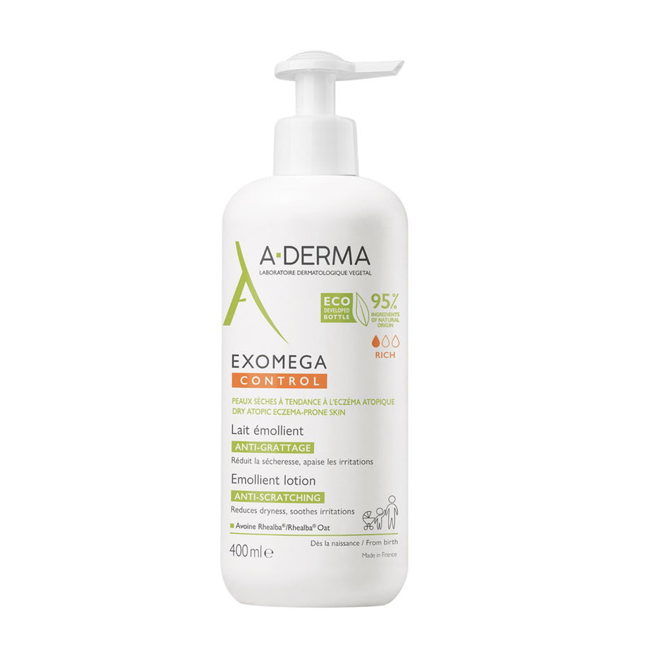 A-Derma, Exomega Control, Emollient, Daily, Λοσιόν Σώματος, 400 ml