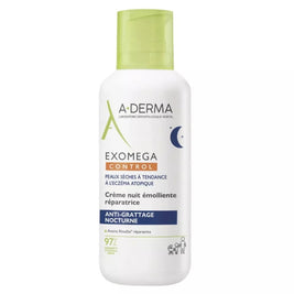 A-Derma, Exomega Control, Emollient, Κρέμα Νύχτας Για το Πρόσωπο, 400 ml