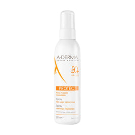 A-Derma, Protect, High UV protection, Αντηλιακό Spray, SPF 50+, 200 ml