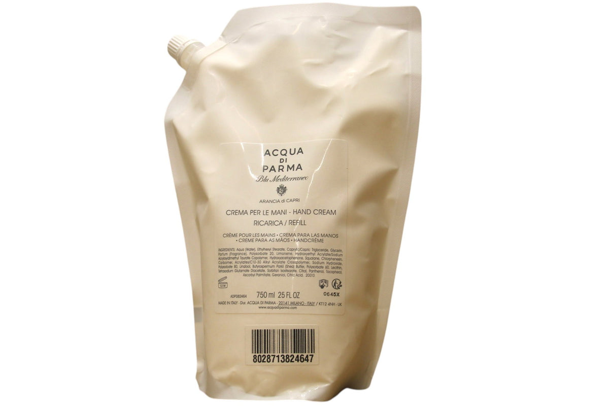 Acqua di Parma, Blu Mediterraneo - Arancia di Capri, Θρεπτικό, Κρέμα Χεριών, Arancia, Refill, 750 ml