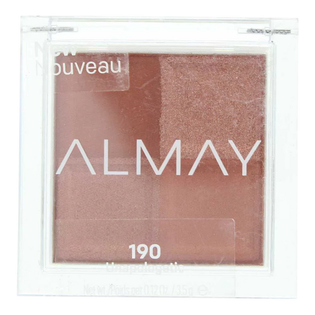 Almay, Shadow Quad, Παλέτα Σκιών, 190, Unapologetic, 4 Shades, 3.5 g
