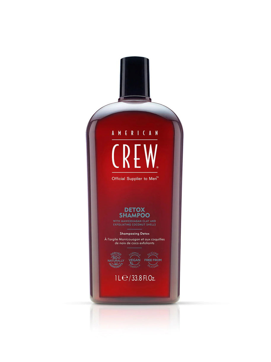 American Crew, Detox, Vegan, Hair Σαμπουάν, For Regulation Of Excessive Sebum, 1000 ml