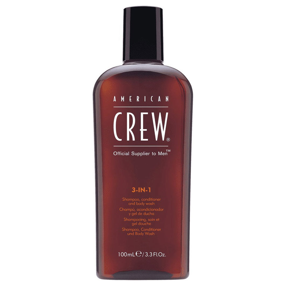American Crew, Classic, Vegan, Hair Σαμπουάν, Κρέμα Μαλλιών & Αφρόλουτρο 3-In-1, For Ενυδατικό, 100 ml