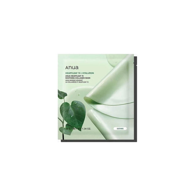 Anua, Heartleaf 70, Hyaluron, Καταπραϋντική, Sheet Mask, Για το Πρόσωπο, 28 ml