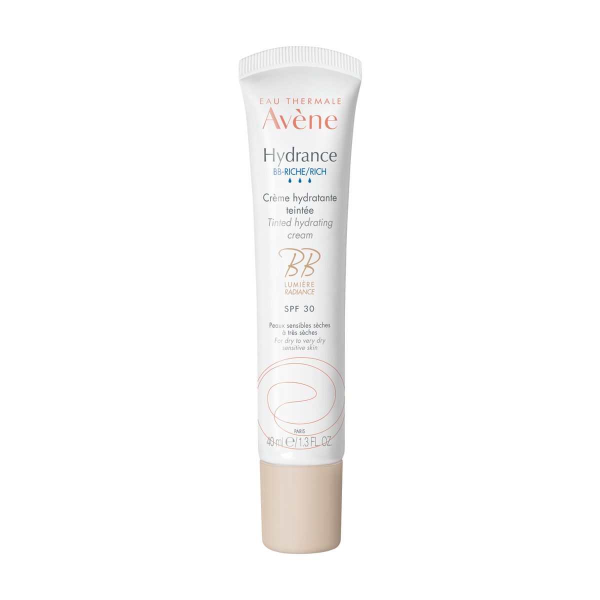 Avene, Hydrance Rich, Ενυδατικό, Tinted Moisturizer, Light, SPF 30, 40 ml