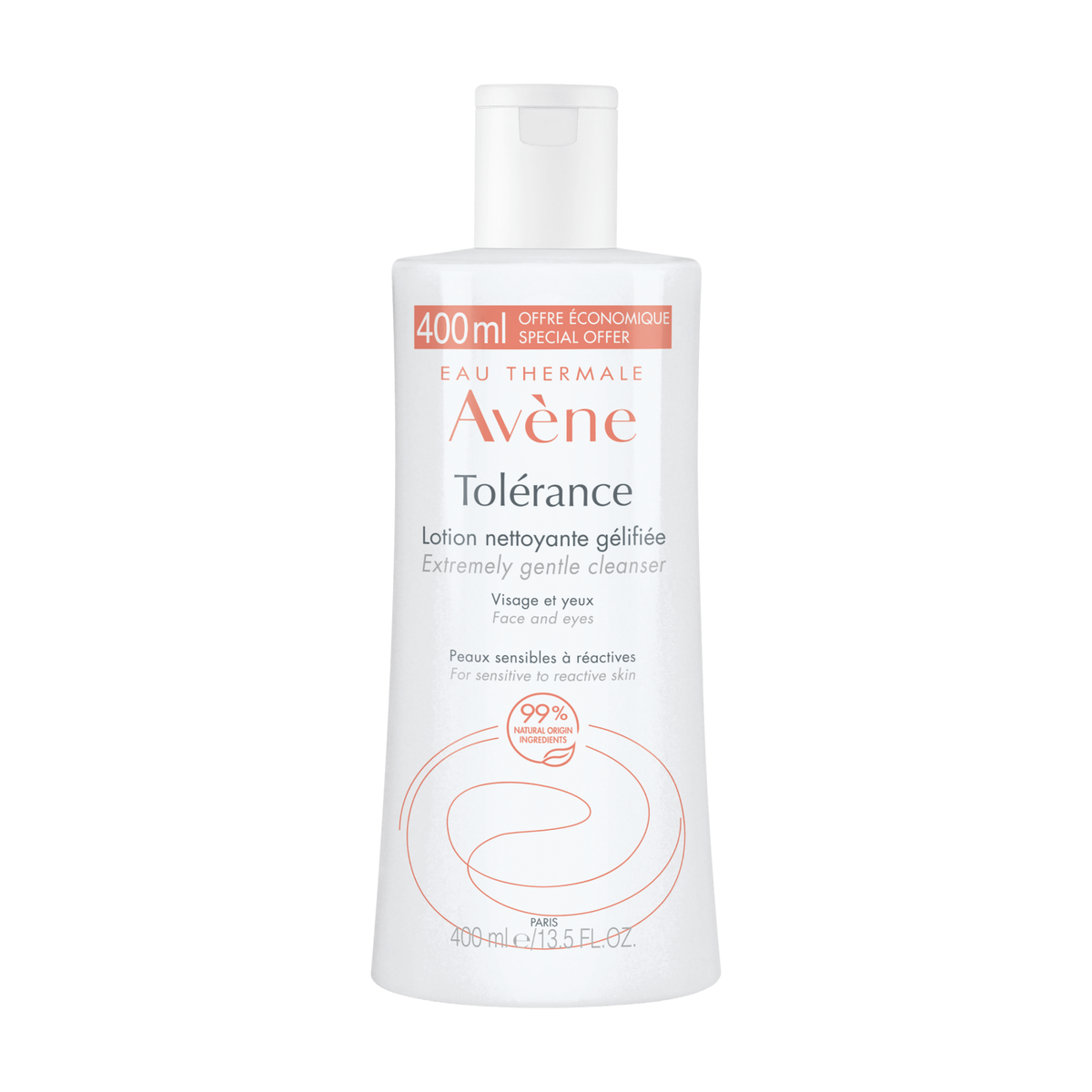 Avene, Tolerance, Gentle Καθαρισμού, Λοσιόν Καθαρισμού, Για το Πρόσωπο, 400 ml