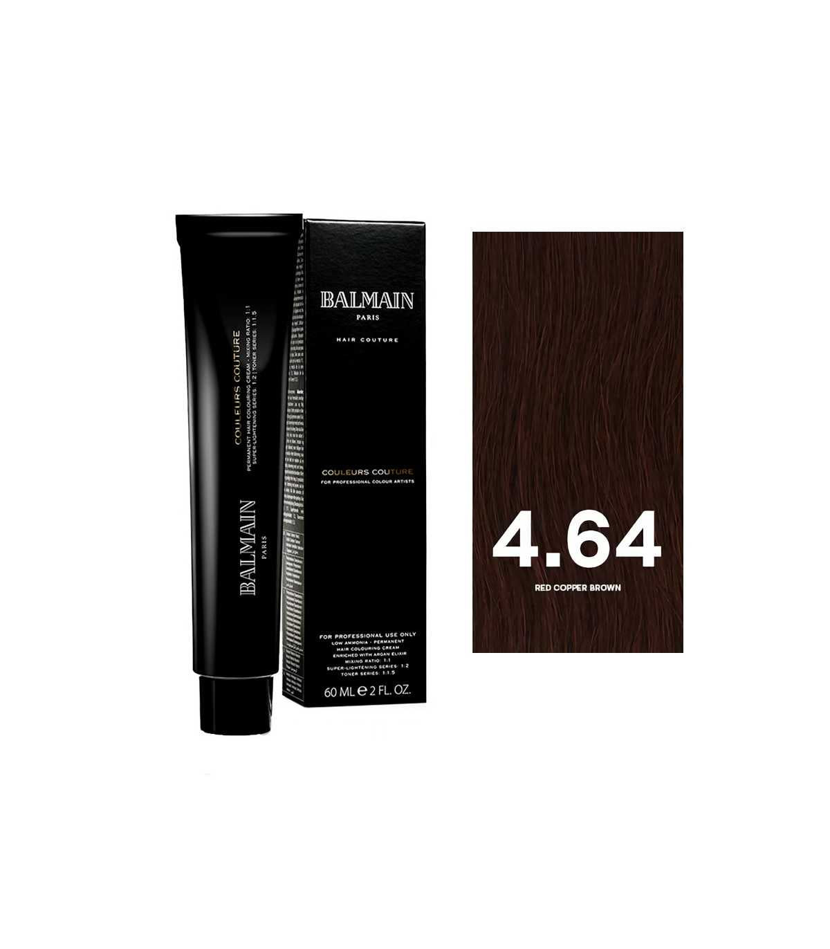 Balmain Professionnel, Couleurs Couture, Μόνιμη Βαφή Μαλλιών, 4.64 Red Copper Brown, 60 ml