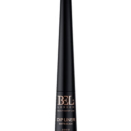 Bel London, Dip Liner, Aqua, Waterproof, Colour, Contouring, Liquid Eyeliner, Matte Black, 2.5 ml