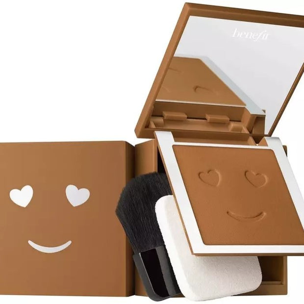 Benefit, Hello Happy Velvet, Matte Finish, Συμπαγές Foundation, 12, Dark Warm, 7 g