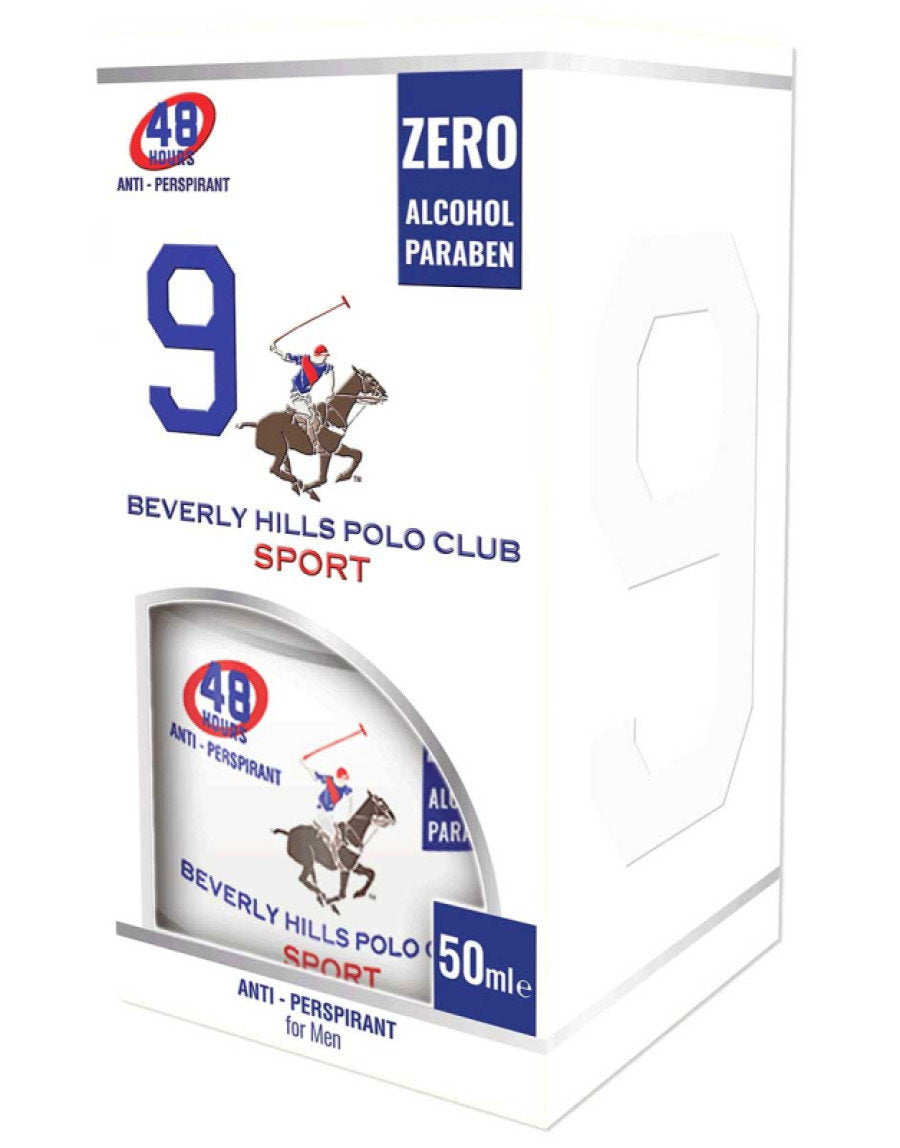 Beverly Hills Polo Club, 1982 - Sport 9, Αντιιδρωτικό Αποσμητικό Spray, Ανδρικό, 50 ml
