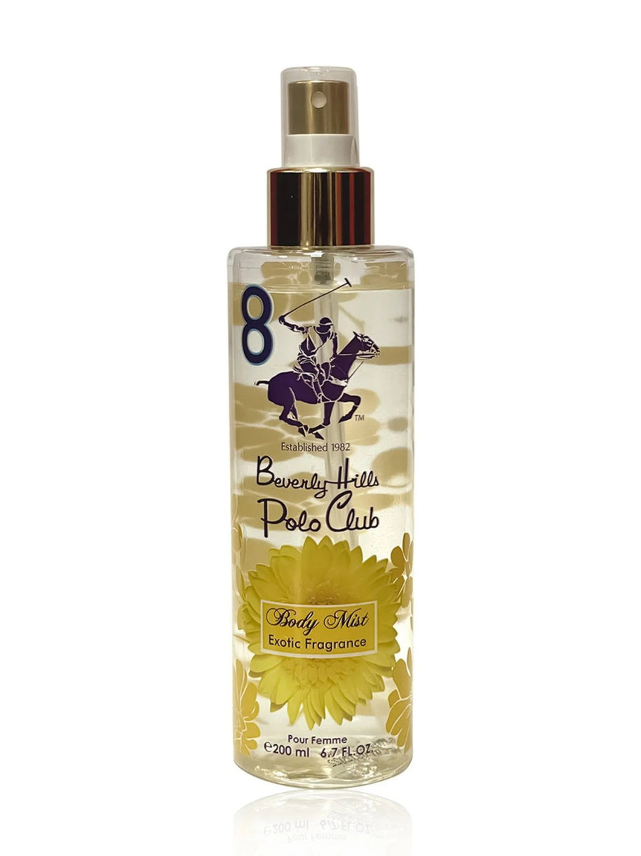 Beverly Hills Polo Club, No.8 Exotic Fragrance, Spray Σώματος, 200 ml