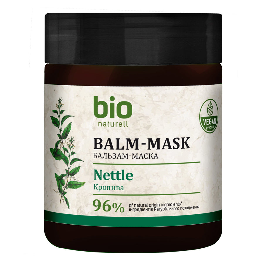 Bio Naturell, Bio Naturell, Nettle & Panthenol, Θεραπεία Μαλλιών Μάσκα Σε Μορφή Κρέμας, Ανάπλασης, 480 ml