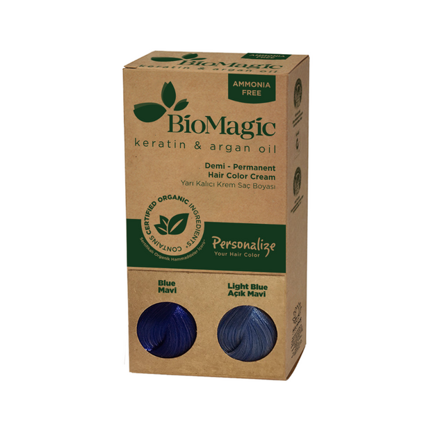 Biomagic, Biomagic, Keratin & Argan Oil, Demi-Μόνιμη Βαφή Μαλλιών, Blue, 60 ml *Tester