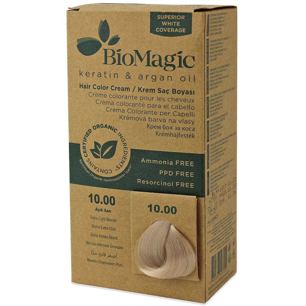 Biomagic, Biomagic, Keratin & Argan Oil, Permanent Hair Dye, 10.00, 250 ml *Tester
