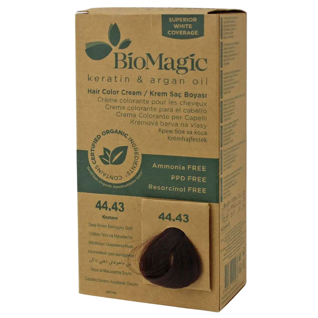 Biomagic, Biomagic, Keratin & Argan Oil, Permanent Hair Dye, 44.43, 250 ml *Tester