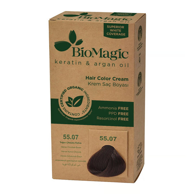 Biomagic, Biomagic, Keratin & Argan Oil, Μόνιμη Βαφή Μαλλιών, 55.07, 250 ml *Tester