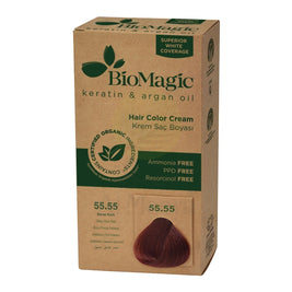 Biomagic, Biomagic, Keratin & Argan Oil, Permanent Hair Dye, 55.55, 250 ml *Tester