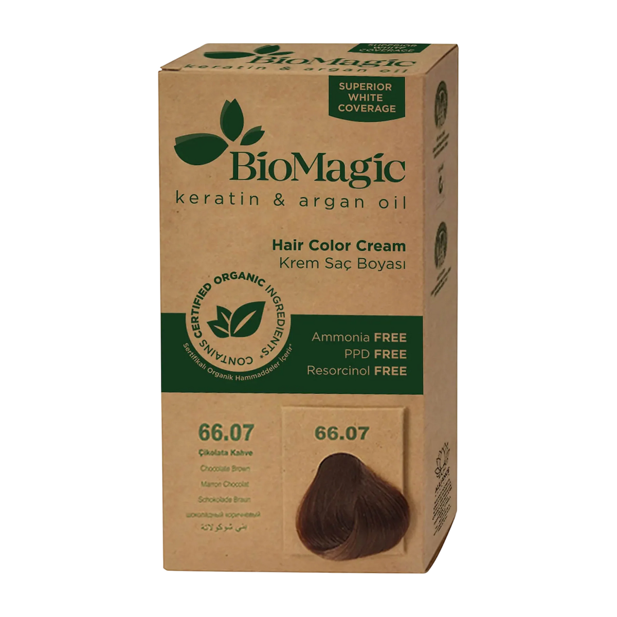 Biomagic, Biomagic, Keratin & Argan Oil, Permanent Hair Dye, 66.07, 250 ml *Tester