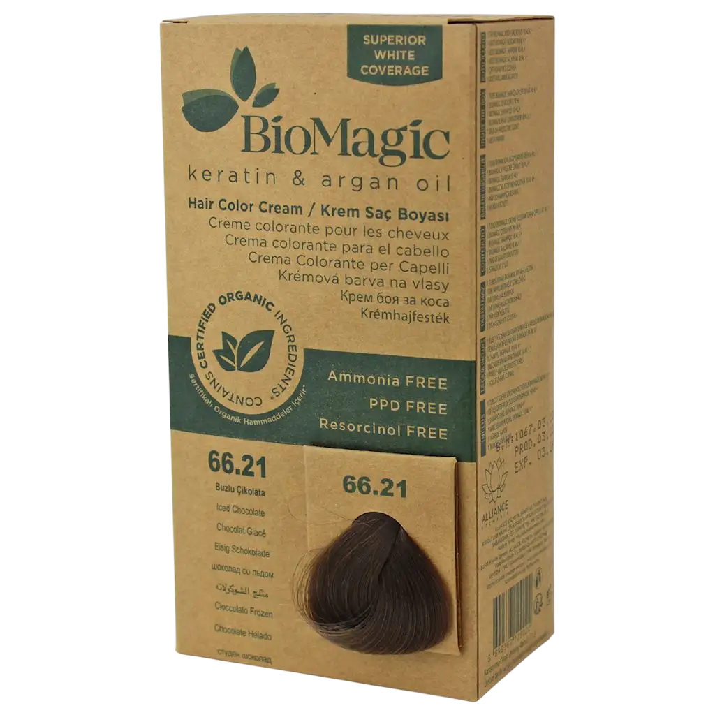 Biomagic, Biomagic, Keratin & Argan Oil, Permanent Hair Dye, 66.21, 250 ml *Tester