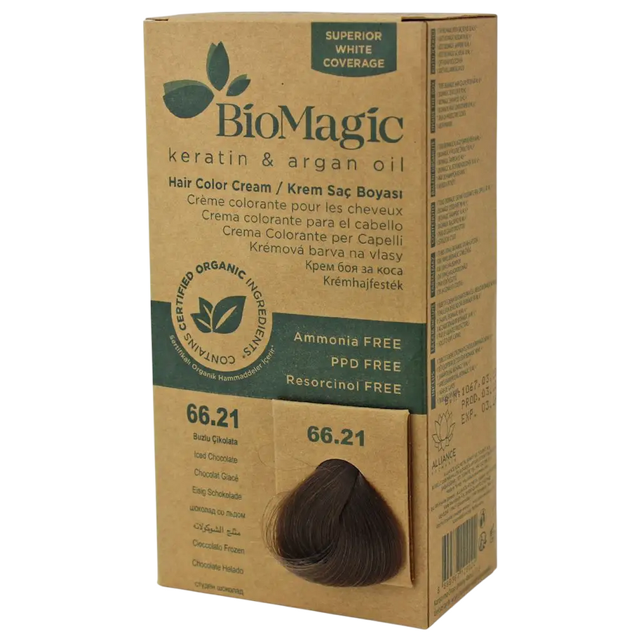 Biomagic, Biomagic, Keratin & Argan Oil, Permanent Hair Dye, 66.21, 250 ml *Tester
