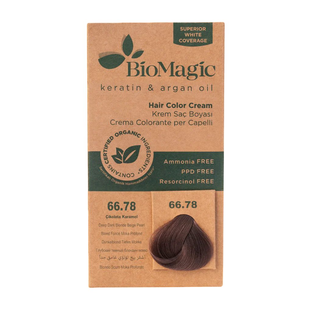 Biomagic, Biomagic, Keratin & Argan Oil, Permanent Hair Dye, 66.78, 250 ml *Tester