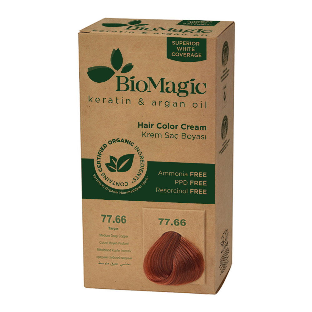 Biomagic, Biomagic, Keratin & Argan Oil, Μόνιμη Βαφή Μαλλιών, 77.66, 250 ml *Tester