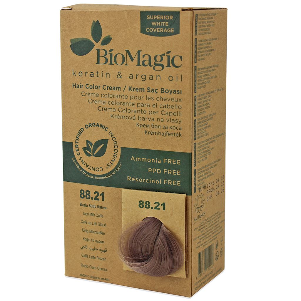 Biomagic, Biomagic, Keratin & Argan Oil, Permanent Hair Dye, 88.21, 250 ml *Tester