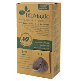 Biomagic, Biomagic, Keratin & Argan Oil, Permanent Hair Dye, 9.11, 250 ml *Tester