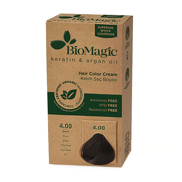 Biomagic, Biomagic, Μόνιμη Βαφή Μαλλιών, 4/00 4 Medium Brown, 250 ml *Tester