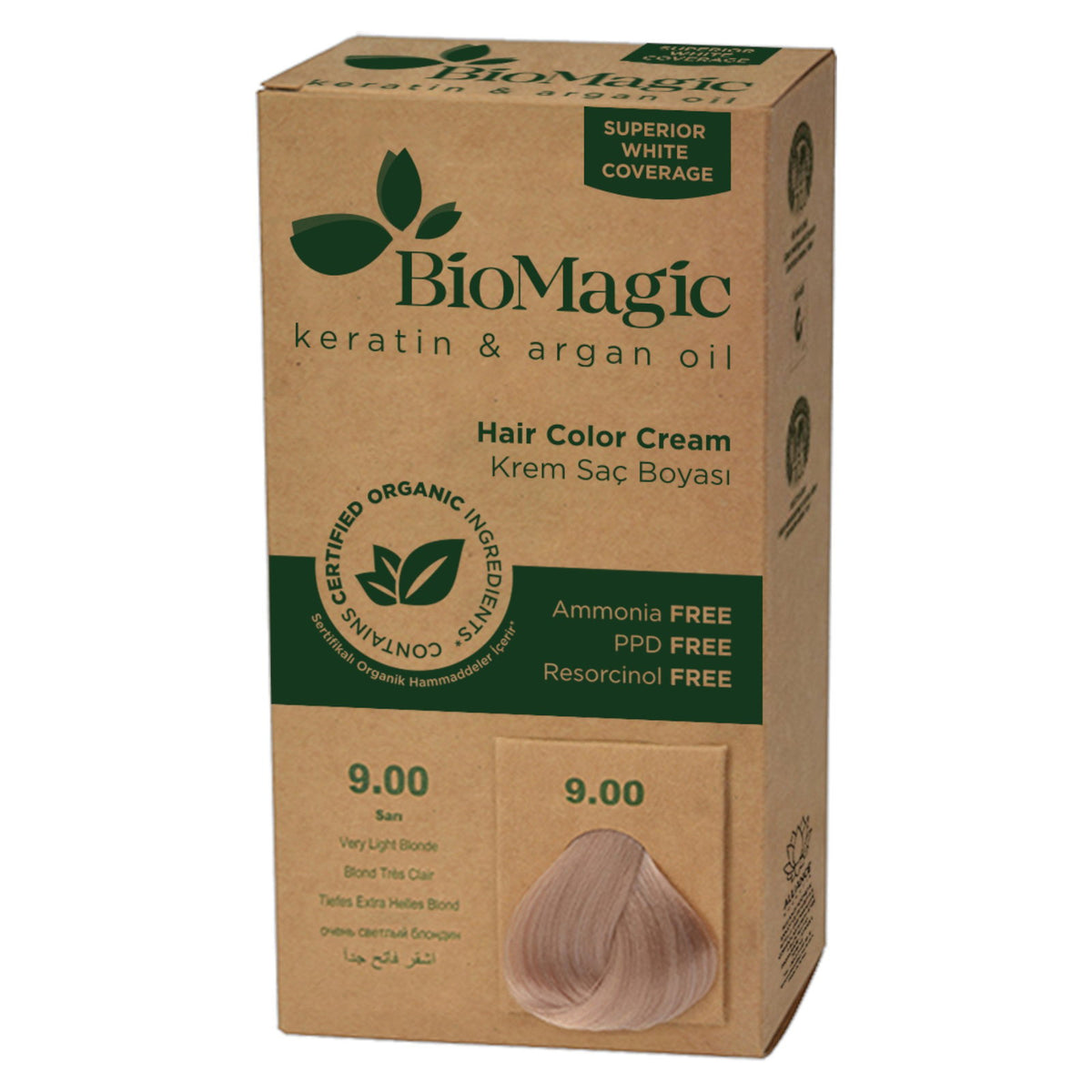 Biomagic, Biomagic, Μόνιμη Βαφή Μαλλιών, 9/00 9 Very Light Blonde, 250 ml *Tester
