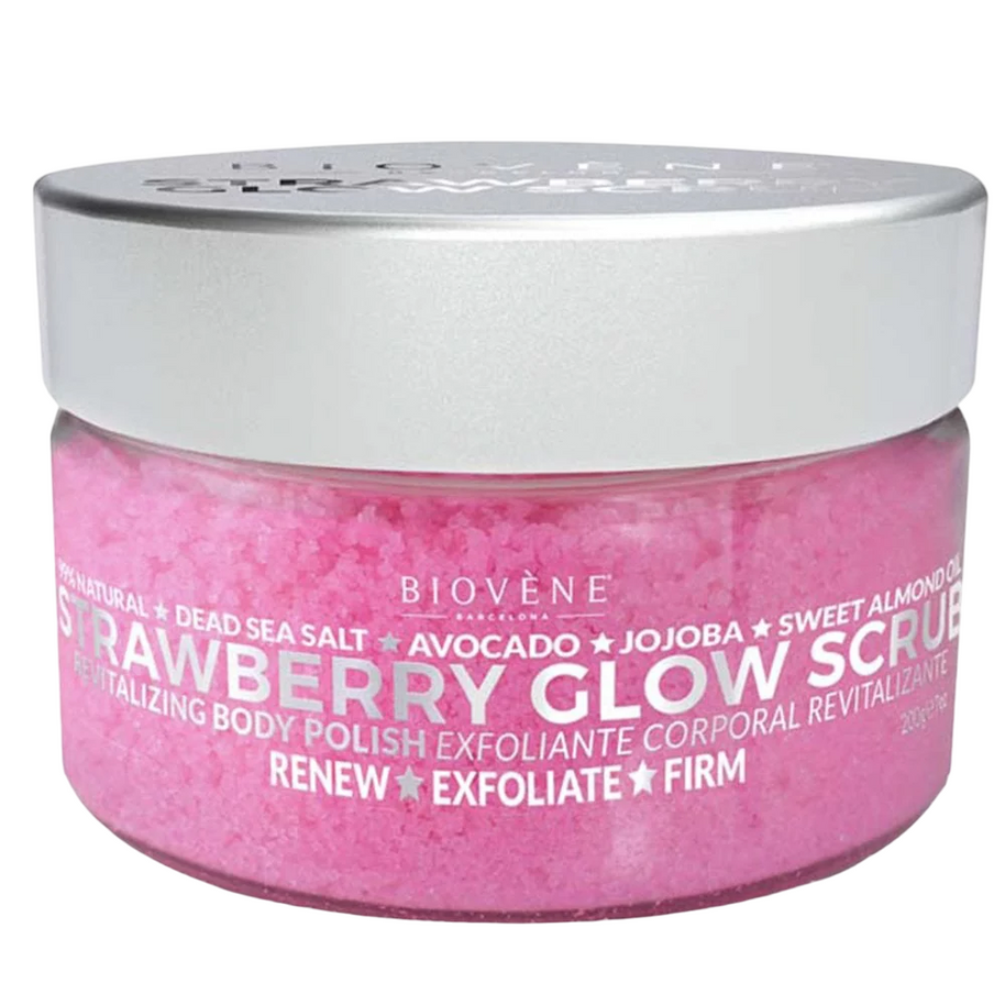 Biovene, Glow, Strawberry, Exfoliating, Scrub Σώματος, 200 g