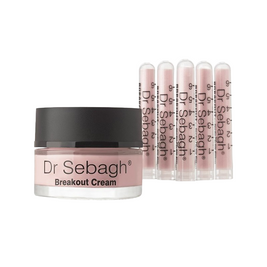 Breakout Σετ Dr Sebagh: Breakout, Anti-Acnee, Powder Tubes, 5 pcs, 1.95 g + Breakout, Καταπραϋντικό, Day, Cream, Για το Πρόσωπο, 50 ml
