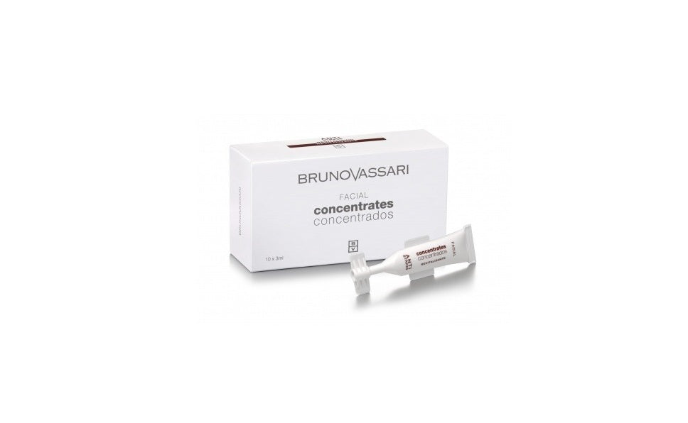Set, Bruno Vassari, Anti Stress, Αναζωογόνησης, Concentrate, Για το Πρόσωπο, 10 pcs, 3 ml