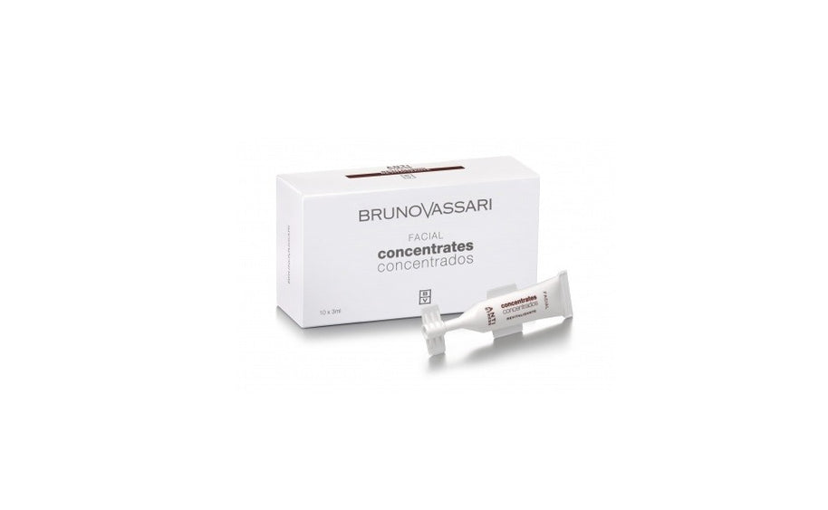 Set, Bruno Vassari, Anti Stress, Αναζωογόνησης, Concentrate, Για το Πρόσωπο, 10 pcs, 3 ml