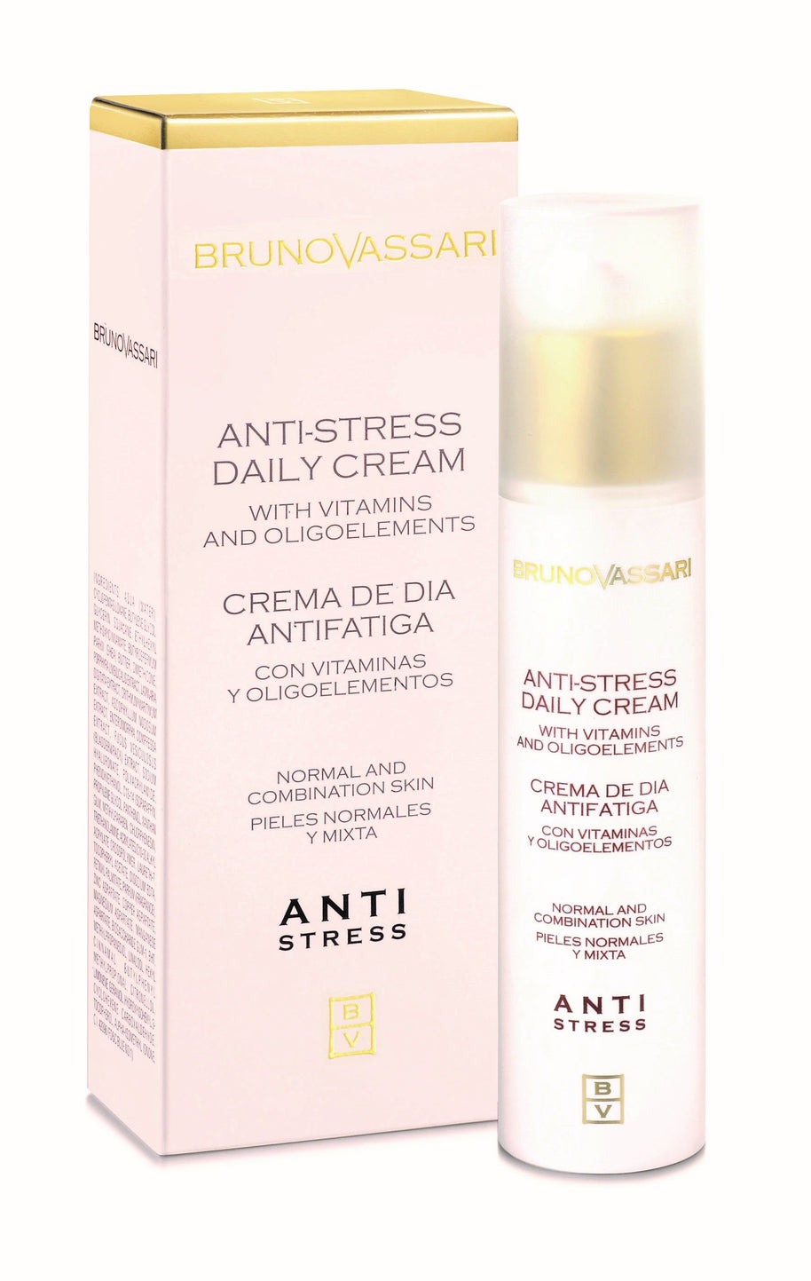 Bruno Vassari, Anti Stress, Vitamin A, Anti-Fatigue, Daily, Κρέμα Προσώπου/Neck & Decolette, 50 ml