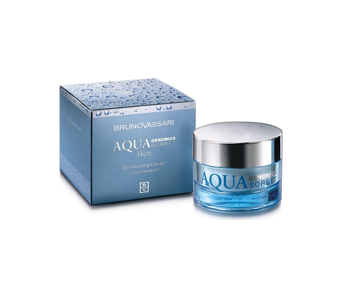 Bruno Vassari, Aqua Genomics Sorbet, Hyaluronic Acid, Ενυδατική, Rich Cream, Για το Πρόσωπο, 50 ml