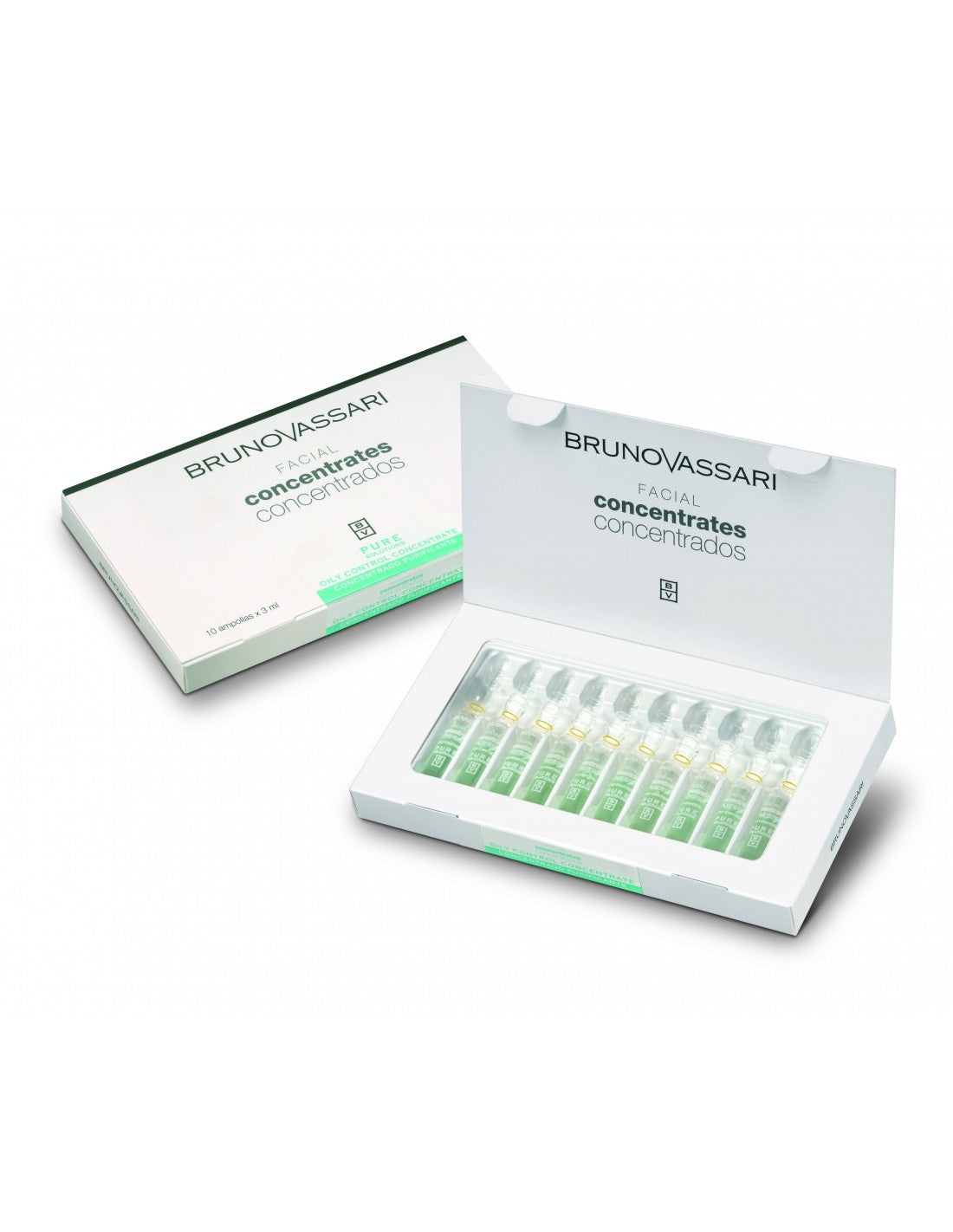 Set, Bruno Vassari, Pure Solutions, Niacinamide, Εξυγίανσης, Ampoules Treatment Serum, For Oiliness, Για το Πρόσωπο, Γυναικείο, 10 pcs, 3 ml