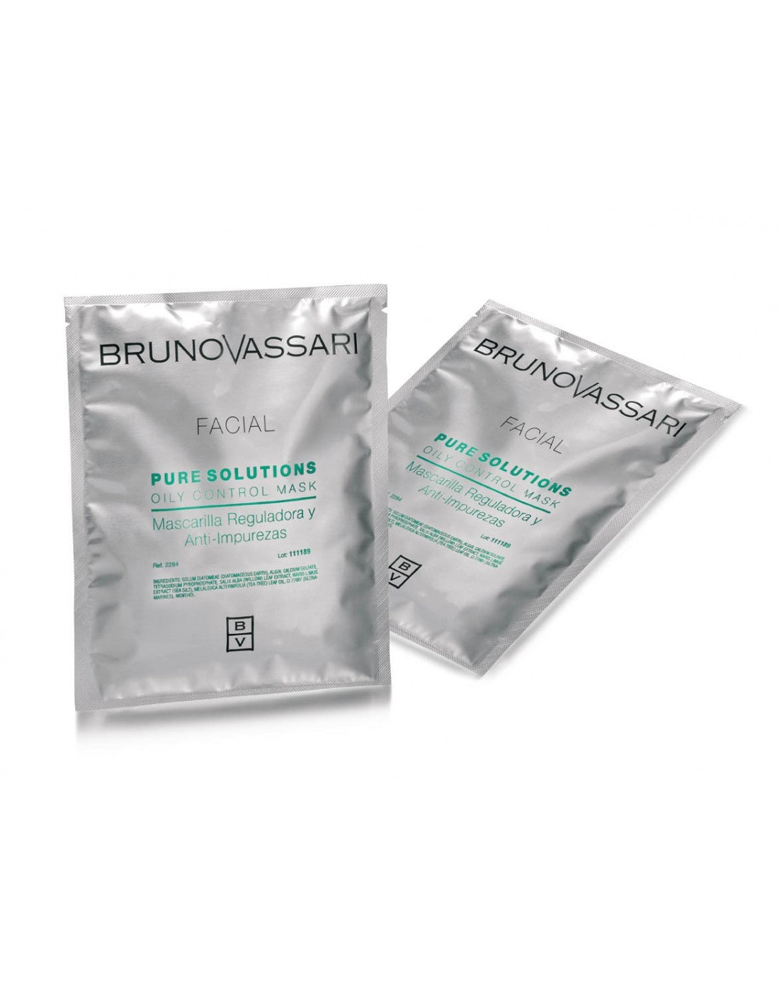 Set, Bruno Vassari, Pure Solutions, Tea Tree Oil, Καθαρισμού, Peel-Off Mask, Για το Πρόσωπο, 6 pcs, 30 g