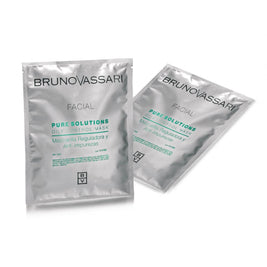 Set, Bruno Vassari, Pure Solutions, Tea Tree Oil, Καθαρισμού, Peel-Off Mask, Για το Πρόσωπο, 6 pcs, 30 g