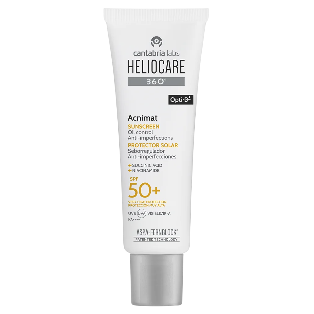 Cantabria Labs, Heliocare 360º Acnimat, Anti-Imperfections, Αντηλιακή Κρέμα, Για το Πρόσωπο, SPF 50+, 50 ml
