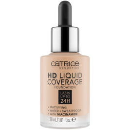 Catrice, HD, Vegan, Matte, Υγρό Foundation, 10, Light Beige, 30 ml