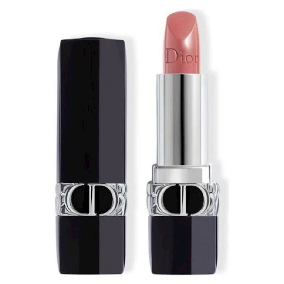 Christian Dior, Dior Rouge, Jojoba, Satin Finish, Cream Κραγιόν, 100, Nude Look, Refillable, 3.5 g