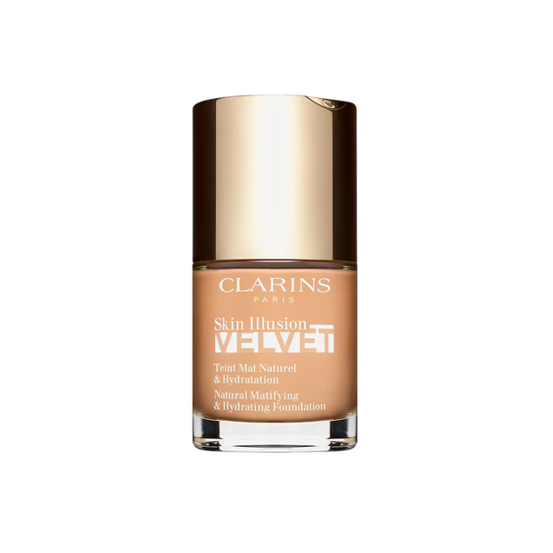 Clarins, Skin Illusion Velvet Foundation, Matte, Liquid Foundation, 107C, Beige, 30 ml