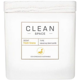 Clean, Space Fresh Linens, Scented Candle, 227 g