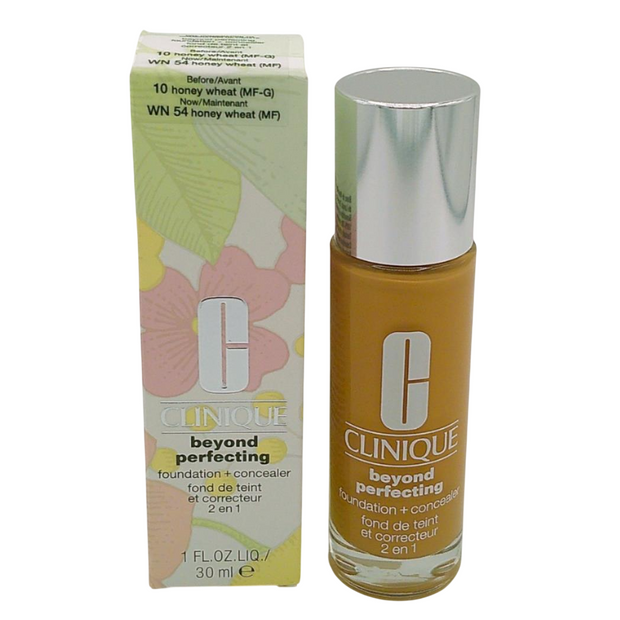 Clinique, Beyond Perfecting, Full Coverage, Natural Finish, Υγρό Foundation & Concealer 2-In-1, 10, Honey Wheat, 30 ml