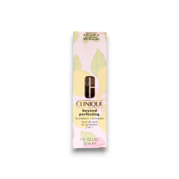 Clinique, Beyond Perfecting, Χωρίς Parabens, Matte Finish, Υγρό Foundation & Concealer 2-In-1, 48, Oat, 30 ml