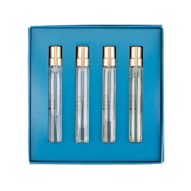 Collection I Σετ Memoize: White Castitas, Extrait De Parfum, Unisex, 7.5 ml + Era, Extrait De Parfum, Unisex, 7.5 ml + Imperia, Extrait De Parfum, Unisex, 7.5 ml + Black Avaritia, Eau De Parfum, Unisex, 7.5 ml