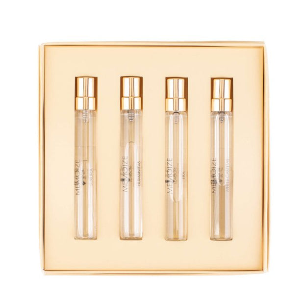 Collection III Σετ Memoize: Luxuria, Extrait De Parfum, Unisex, 7.5 ml + White Castitas, Extrait De Parfum, Unisex, 7.5 ml + Era, Extrait De Parfum, Unisex, 7.5 ml + Humanitas, Extrait De Parfum, Unisex, 7.5 ml