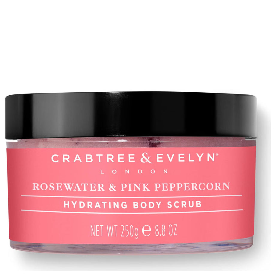 Crabtree & Evelyn, Rosewater & Pink Peppercorn, Ενυδατικό, Scrub Σώματος, 220 g